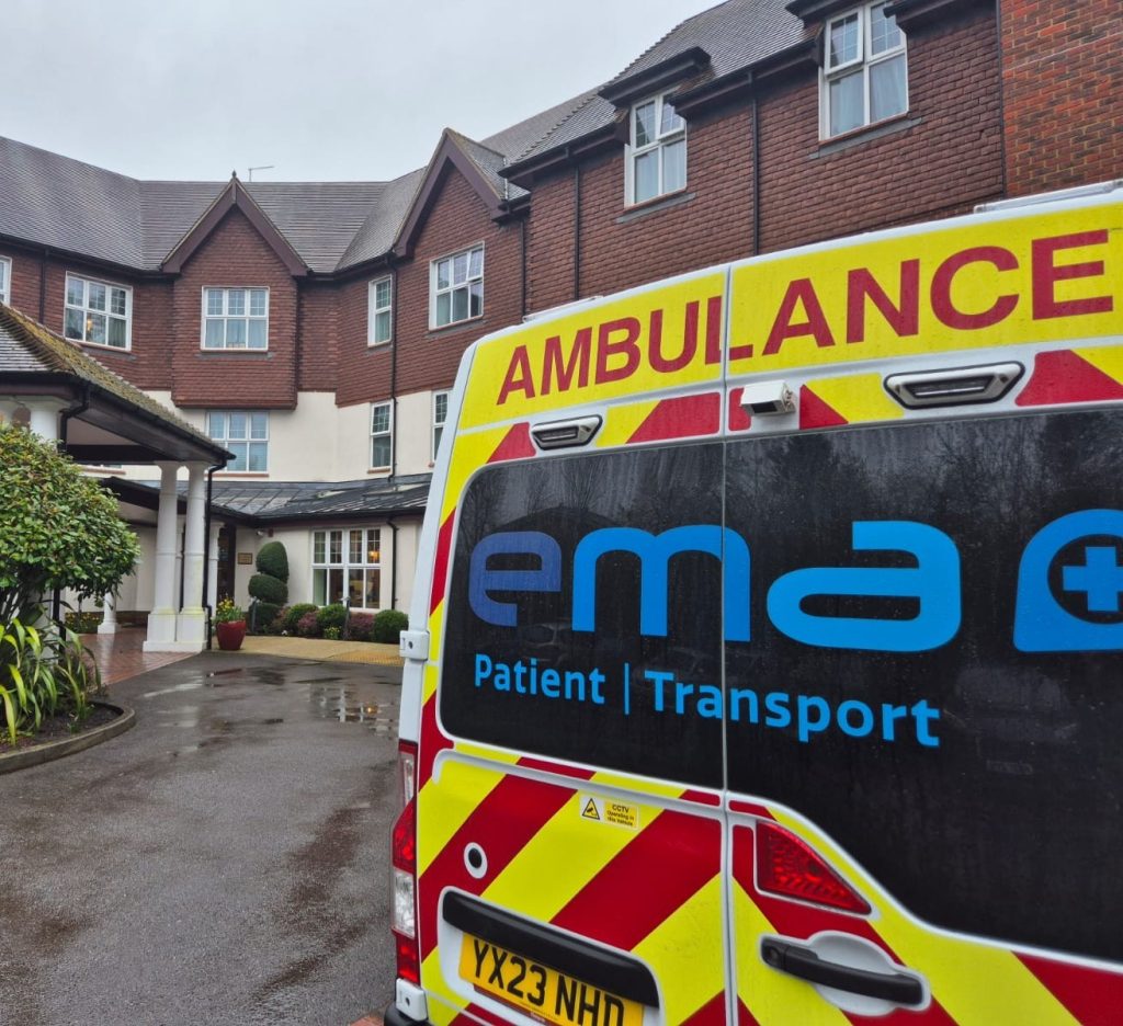 EMA Patient Transport visits the Avery care home collection